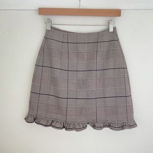Brand new Titty&Co plaid A-line skort size S